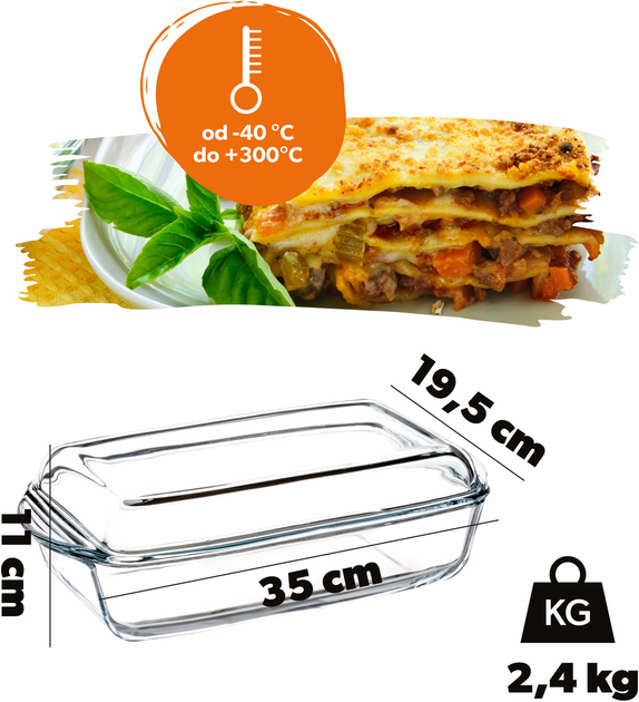 Форма для випічки Kadax прямокутна з кришкою 3.95 л (5902730382003) - зображення 2