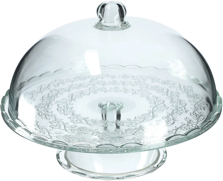 Patera na ciasto Kadax Dego na nodze z pokrywą 29 cm (5903699485996) - obraz 1