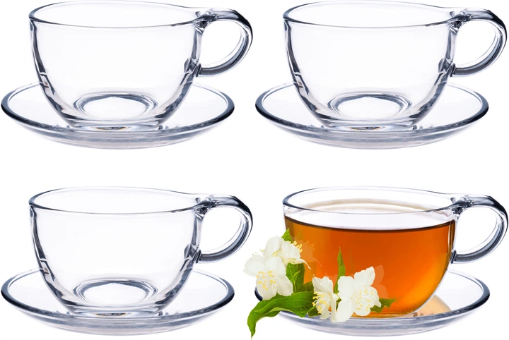 Набір чашок Kadax Zinal з блюдцями 4x250 мл (5903699429136) - зображення 1