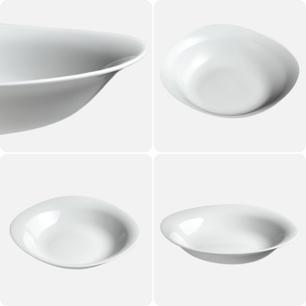 Набір тарілок Kadax Prinier глибоких 3x23 см (5903699477922) - зображення 3