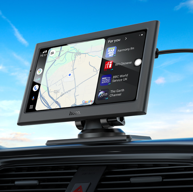 Портативный монитор для авто Hoco HU2 Imogen 7 дюймов (CarPlay / Android Auto) - изображение 2