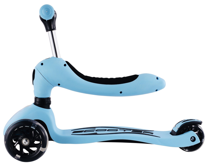 Hulajnoga dla dzieci Bottari Indiana D3, 2 w 1 hulajnoga i jezdzik, niebieska (5902802421180) - obraz 2
