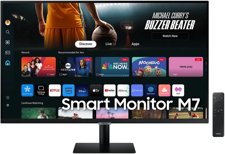 Monitor 32" Samsung Smart Monitor M7 Black (LS32FM700UUXDU) - obraz 1