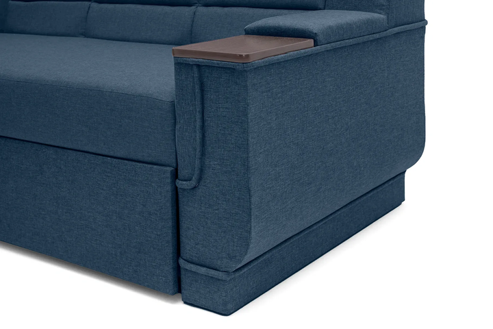 Диван угловой Меркурий 255×185 см, синий - Фото 12 Диван угловой Меркурий 255×185 см, синий - изображение 12