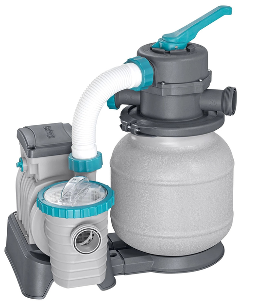 Пісочна помпа для басейнів Bestway + таблетки мультифункціональні 6056 л/год 58497 (5903890631307) - зображення 2
