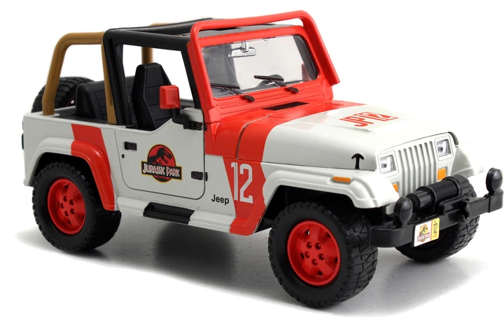 Metalowy samochód Jada Park Jurajski Jeep Wrangler 1992 1:24 (253253005) (4006333080463) - obraz 3