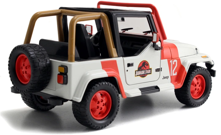 Metalowy samochód Jada Park Jurajski Jeep Wrangler 1992 1:24 (253253005) (4006333080463) - obraz 5
