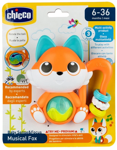 Іграшка-брязкальце музичне Chicco Лисичка (11589.00) - зображення 3