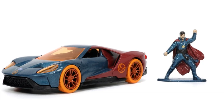 Metalowy samochód Jada Marvel Avengers Ford GT 1:32 z figurką Doktora Strange'a (253223013) (4006333080289) - obraz 5