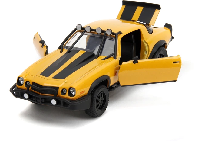 Metalowy samochód Jada Transformers Bumblebee Chevrolet Camaro (1977) z figurką logo 1:24 (4006333084430) - obraz 8