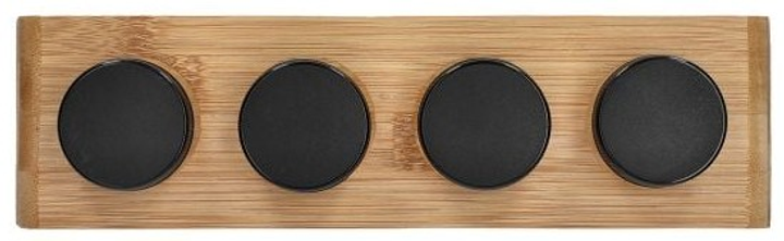 Zestaw przyprawników Homla Bambou na stojaku 4 słoiczki (5904183812908) - obraz 3