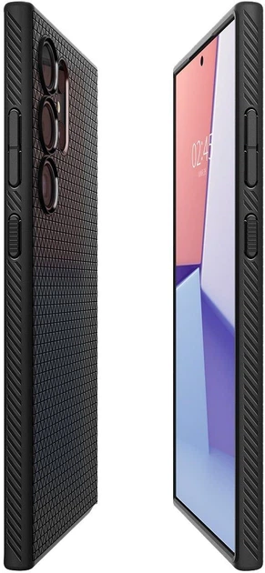 Etui Spigen Liquid Air na Samsung Galaxy S24 Ultra Black (8809971221726) (955555910630324) - Outlet - obraz 11