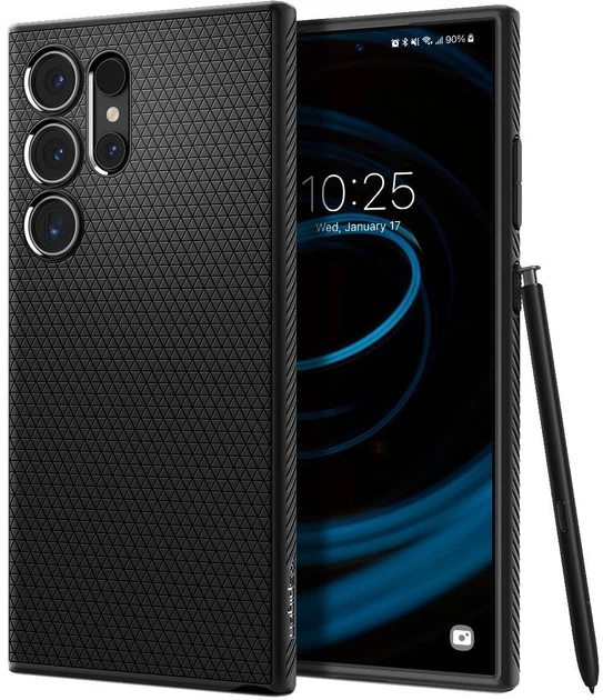 Etui Spigen Liquid Air na Samsung Galaxy S24 Ultra Black (8809971221726) (955555910630324) - Outlet - obraz 12