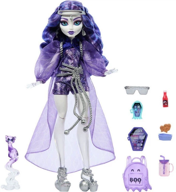 Lalka Monster High Spectra Monstro-klasyka nowe pokolenie (HXH77) (194735230624) (955555909691543) - Outlet - obraz 2