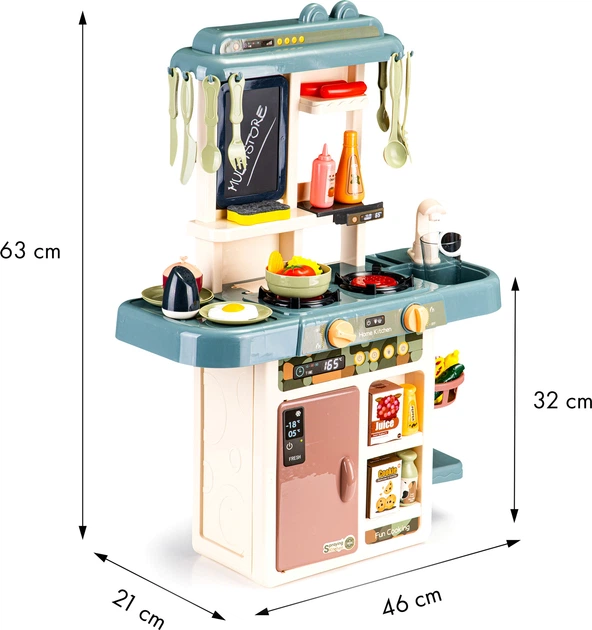 Kuchnia dla dzieci Beibe Good dźwięki LED woda generator pary dodatki (5903769970193) (955555909551101) - Outlet - obraz 5