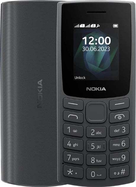 Мобільний телефон Nokia 105 (2023) DualSim 4G Charcoal (1GF018UPA1L05) (358794138946310) - Уцінка - зображення 1