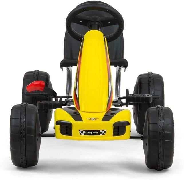 Gokart na pedały Milly Mally Viper Yellow (5901761125863) (955555912232491) - Outlet - obraz 3