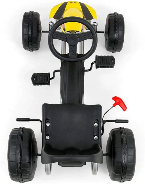 Gokart na pedały Milly Mally Viper Yellow (5901761125863) (955555912232491) - Outlet - obraz 4