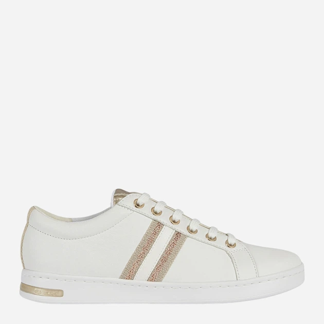 Sneakersy damskie do kostki Geox D921BA085NF-C1ZH8 38 24.7 cm Biały/Złoty (8054730442021) (955555909473850) - Outlet - obraz 1