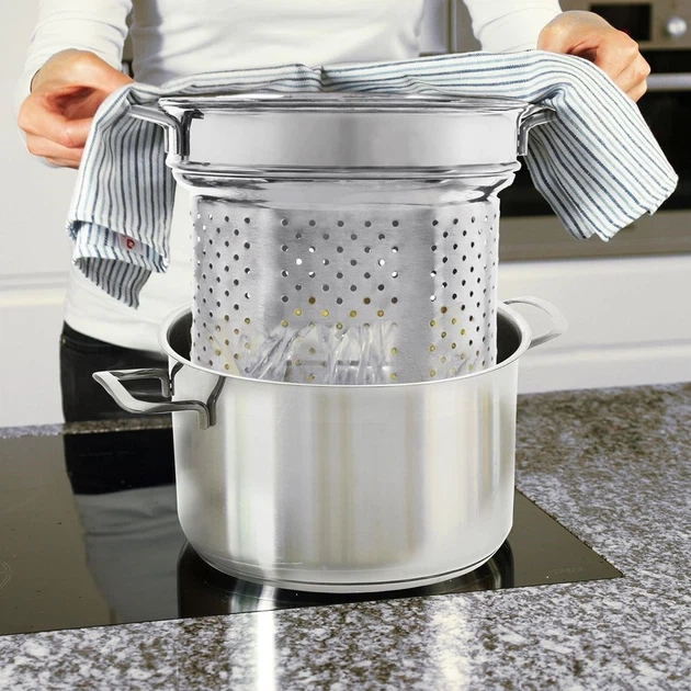 Друшляк для макаронів Orion ANETT сталевий 24 см 8 л (8592381180775) - зображення 7