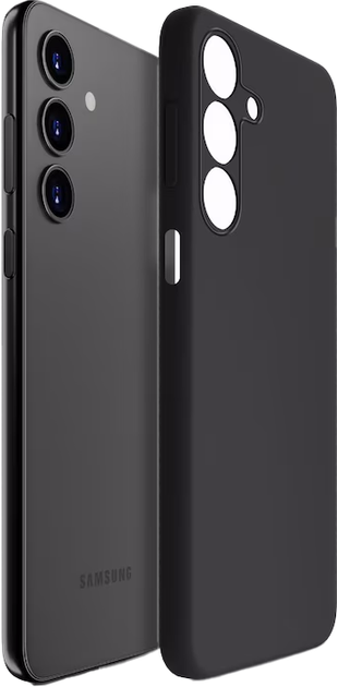 Etui plecki 3MK Silicone do Samsung Galaxy A15 Black (5903108544399) - obraz 1