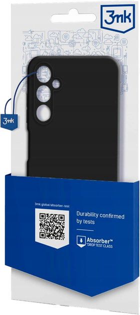 Etui plecki 3MK Silicone do Samsung Galaxy A15 Black (5903108544399) - obraz 2