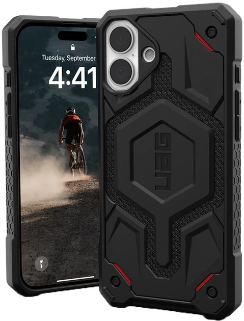 Etui UAG Monarch Pro Magsafe dla Apple iPhone 16 Plus Kevlar Black (AW82-0AR) - obraz 3