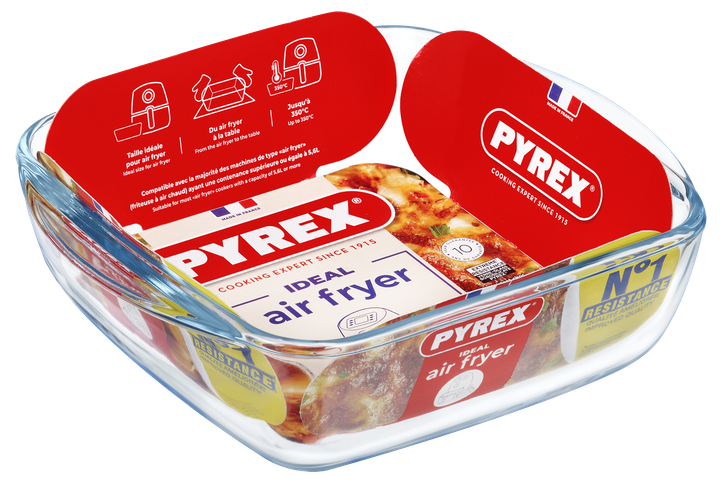 Форма для запікання AirFryer, 20x17x6 см Pyrex (2000003423286) - Фото 3 Форма для запікання AirFryer, 20x17x6 см Pyrex (2000003423286) - зображення 3