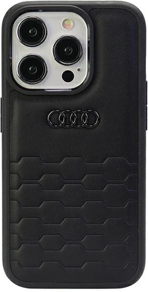 Etui Audi GT Synthetic Leather do Apple iPhone 15 Pro Max Black (AU-TPUPCIP15PM-GT/D2-BK) - obraz 1