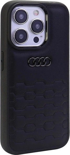 Etui Audi GT Synthetic Leather do Apple iPhone 15 Pro Max Black (AU-TPUPCIP15PM-GT/D2-BK) - obraz 3