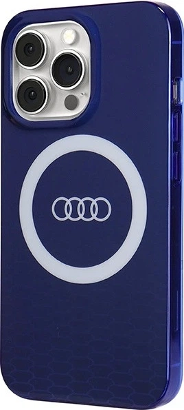 Панель Audi IML Big Logo MagSafe для Apple iPhone 13 Pro/13 Navy Blue (AU-IMLMIP13P-Q5/D2-BE) - зображення 2