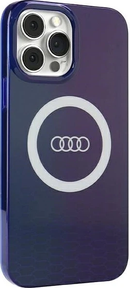 Etui Audi IML Big Logo MagSafe do Apple iPhone 13 Pro Max Navy Blue (AU-IMLMIP13PM-Q5/D2-BE) - obraz 2