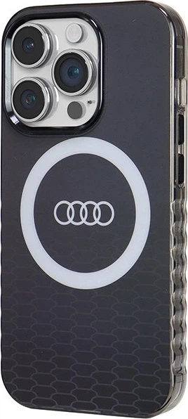 Панель Audi IML Big Logo MagSafe для Apple iPhone 14 Pro Black (AU-IMLMIP14P-Q5/D2-BK) - зображення 2