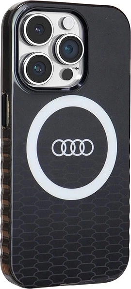 Панель Audi IML Big Logo MagSafe для Apple iPhone 14 Pro Black (AU-IMLMIP14P-Q5/D2-BK) - зображення 3