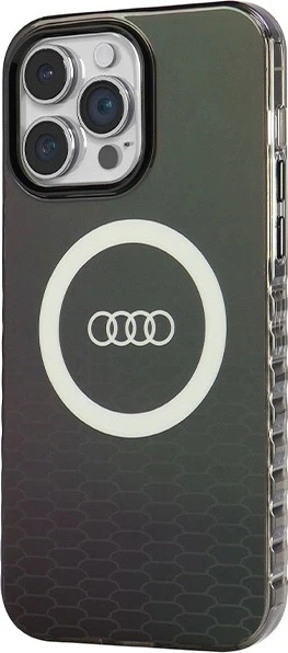 Панель Audi IML Big Logo MagSafe для Apple iPhone 14 Pro Max Black (AU-IMLMIP14PM-Q5/D2-BK) - зображення 2