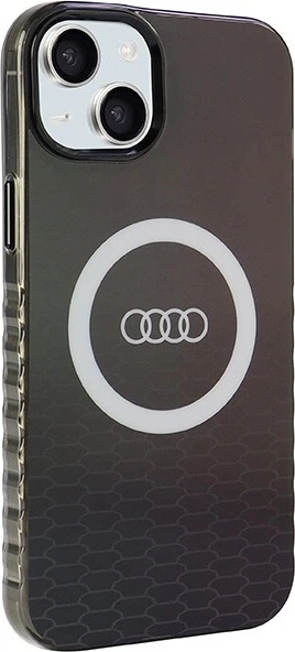Etui Audi IML Big Logo MagSafe do Apple iPhone 15 Plus/14 Plus Black (AU-IMLMIP15M-Q5/D2-BK) - obraz 3
