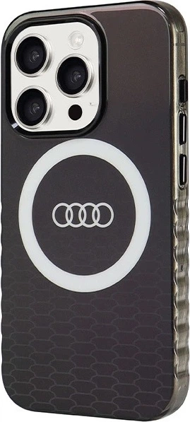Etui Audi IML Big Logo MagSafe do Apple iPhone 15 Pro Black (AU-IMLMIP15P-Q5/D2-BK) - obraz 2