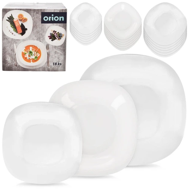 Сервіз обідній Orion LUNA скляний 18-елементний (8592381187170) - зображення 7