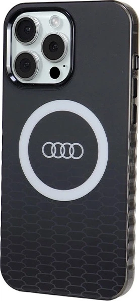 Панель Audi IML Big Logo MagSafe для Apple iPhone 15 Pro Max Black (AU-IMLMIP15PM-Q5/D2-BK) - зображення 2