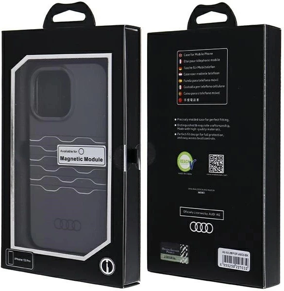 Панель Audi IML MagSafe для Apple iPhone 13 Pro/13 Black (AU-IMLMIP13P-A6/D3-BK) - зображення 7