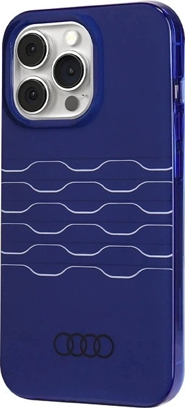 Etui Audi IML MagSafe do Apple iPhone 13 Pro Max Navy Blue (AU-IMLMIP13PM-A6/D3-BE) - obraz 2