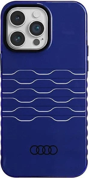 Etui Audi IML MagSafe do Apple iPhone 14 Pro Max Navy Blue (AU-IMLMIP14PM-A6/D3-BE) - obraz 1