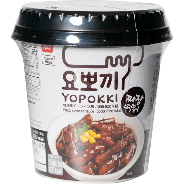 Корейские токпоки Yopokki в темном соевом соусе 120 г (8809054400529) - Фото 2 Корейские токпоки Yopokki в темном соевом соусе 120 г (8809054400529) - изображение 2