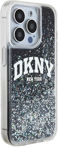 Etui DKNY Liquid Glitter Big Logo do Apple iPhone 13 Pro Black (3666339270698) - obraz 4
