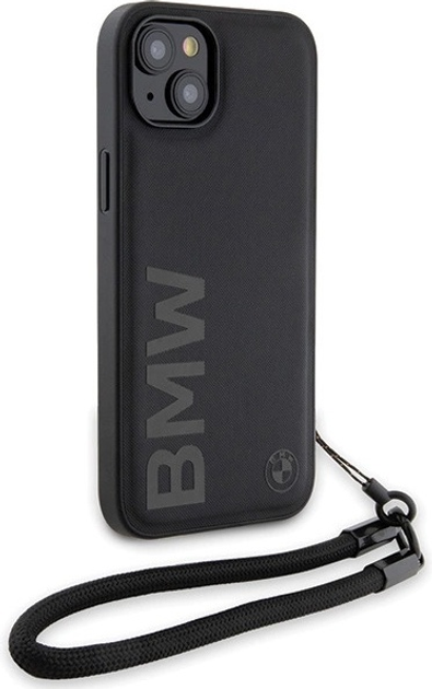 Панель BMW Signature Leather Wordmark Cord для Apple iPhone 15/14/13 Black (BMHCP15S23RMRLK) - зображення 3