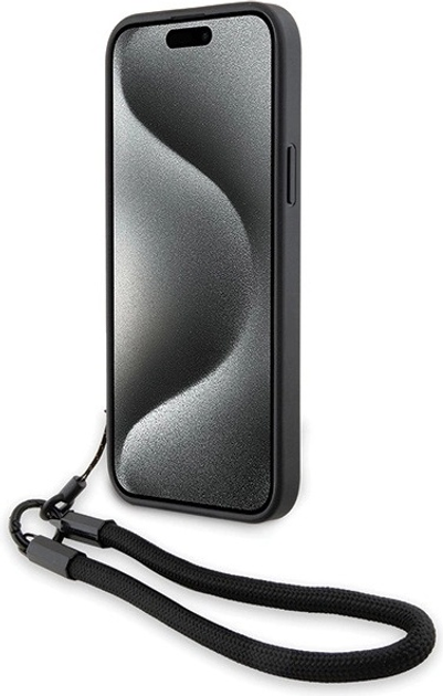 Панель BMW Signature Leather Wordmark Cord для Apple iPhone 15/14/13 Black (BMHCP15S23RMRLK) - зображення 4