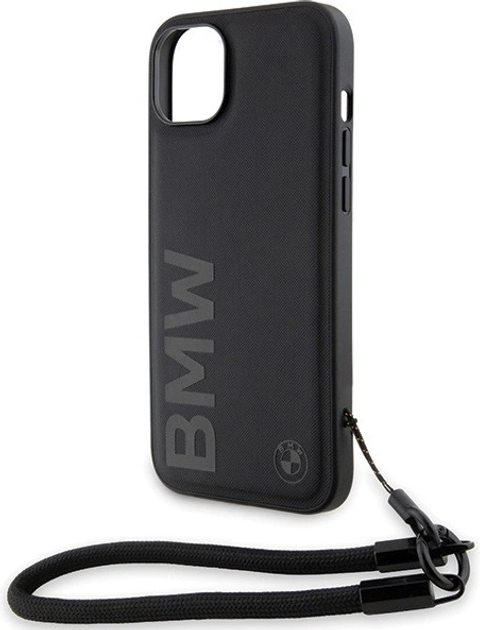 Панель BMW Signature Leather Wordmark Cord для Apple iPhone 15/14/13 Black (BMHCP15S23RMRLK) - зображення 5