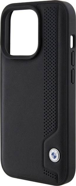 Панель BMW Leather Blue Dots для Apple iPhone 15 Pro Max Black (BMHCP15X22RBDK) - зображення 6