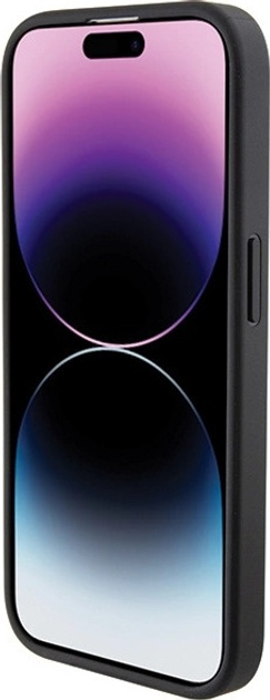 Панель BMW Leather Textured & Stripe для Apple iPhone 15 Pro Max Black (BMHCP15X22RDPK) - зображення 5