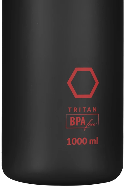 Пляшка для води HMS NCD61 1000 мл Трітанова Чорна (15-02-053) - зображення 2